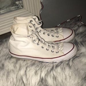 White converse high tops